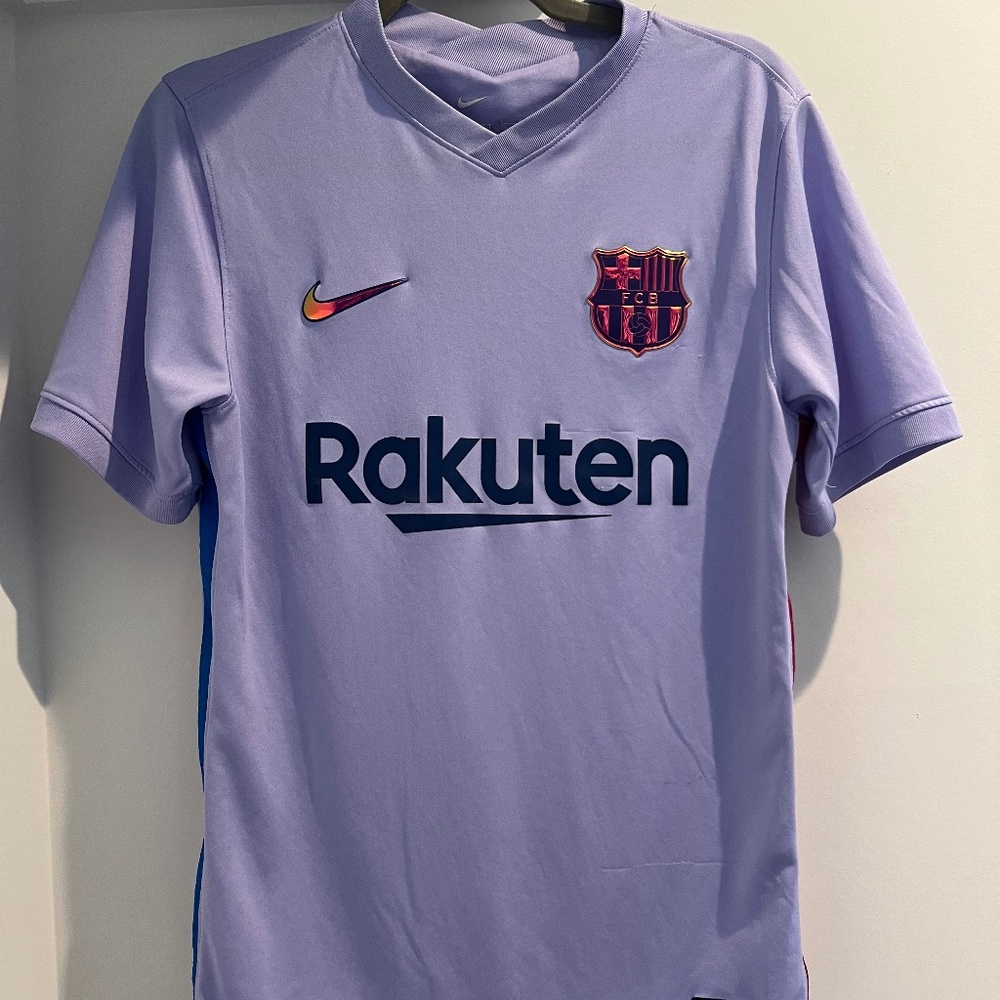 FC Barcelona 2021/22 Away Soccer Jersey (“DEST” 2)